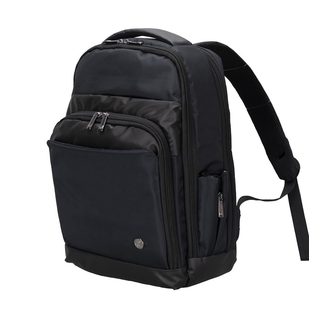 PLM Livorno-USB 17'' Siyah Notebook Sırt Çantası USB Girişli, Geniş Bölmeli, Dayanıklı Kumaşlı