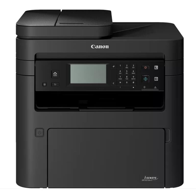 Canon i‑SENSYS MF267dw II Monochrome Laser Çok Fonksiyonlu Yazıcı – 28 ppm Siyah‑Beyaz Baskı, A4 Otomatik Dubleks, 35‑Sayfa ADF, 6‑Satırlı Dokunmatik LCD, Ethernet & Wi‑Fi