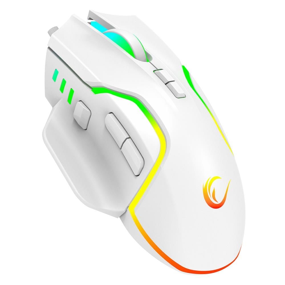 Rampage Miracle M2 USB Beyaz 8 Tuşlu RGB 7200DPI Gaming Mouse