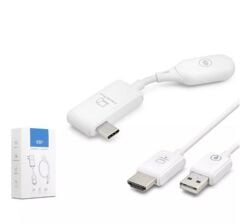 Hadron HDX1390 Type-C to HDMI Kablosuz Görüntü ve Ses Aktarım Seti Beyaz