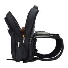 PLM Monza-USB 17'' Siyah Notebook Sırt Çantası USB Şarj Girişli Su Geçirmez Dayanıklı Kumaş