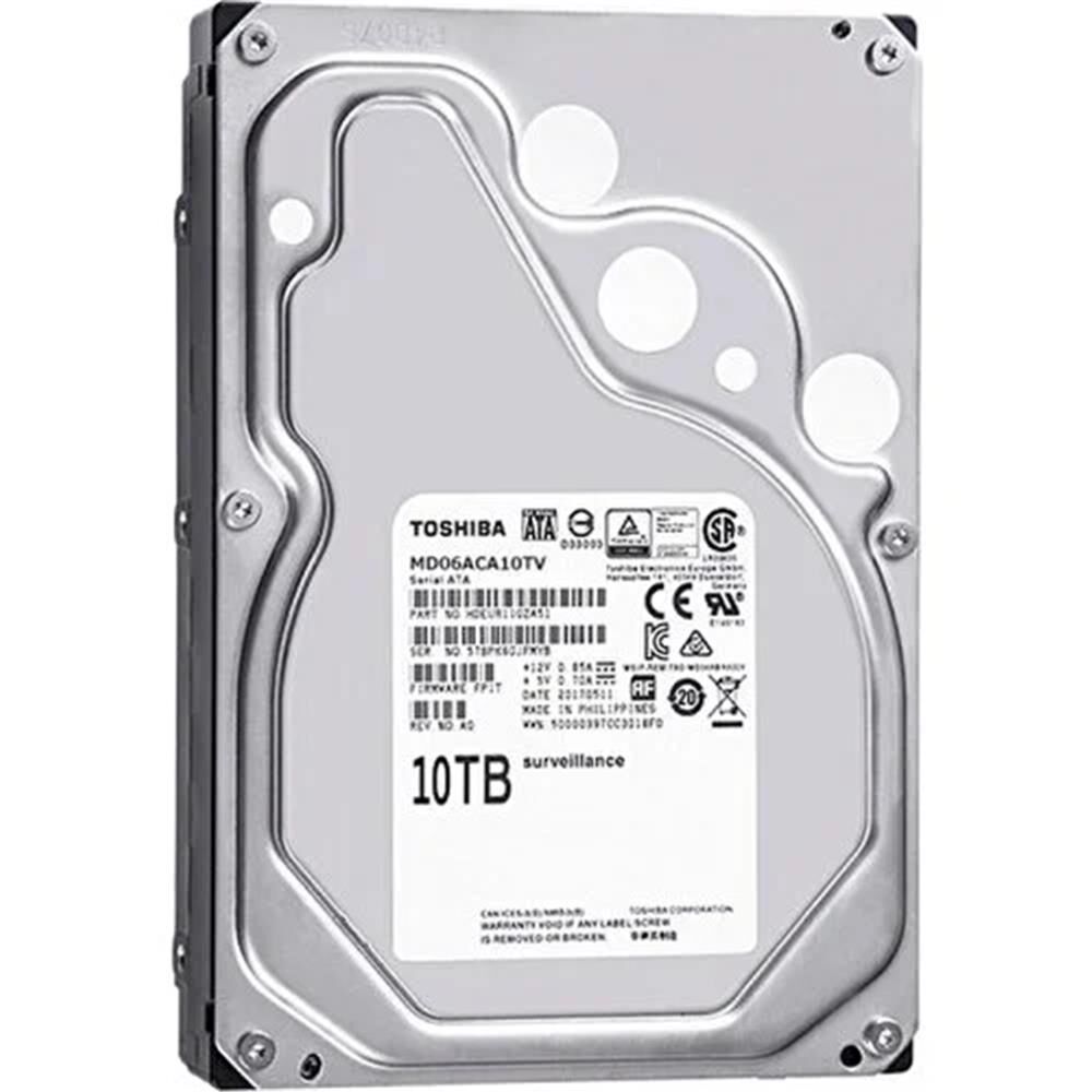 Toshiba MD06ACA10TV 10TB 7200RPM 256MB Cache SATA 6Gb/s 3.5'' Kurumsal Güvenlik Sabit Disk