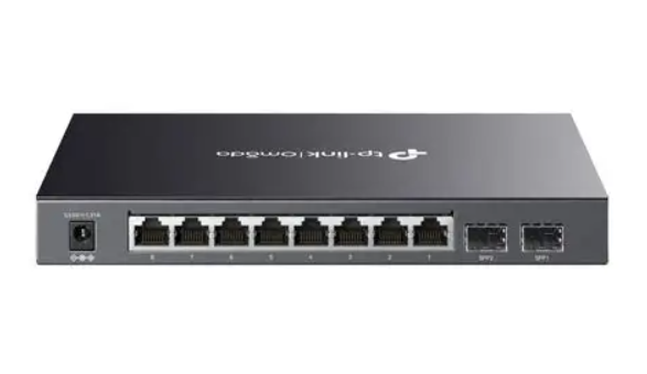 TP-Link Omada TL-SG2210P 10 Port 8x Gigabit PoE+ 2x SFP Yönetilebilir Switch 61W PoE Bütçesi