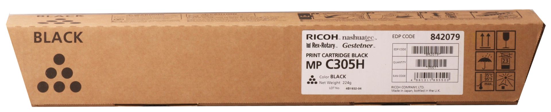 Ricoh MP C305 Siyah (Black) Orijinal Fotokopi ve Yazıcı Toneri (12.000 Sayfa)