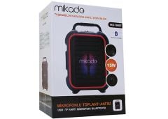 Mikado MD-116BT 15W 2 Adet Kablosuz EL + Baş-Ense Mikrofonlu USB-SD Bluetooth Toplantı Anfisi
