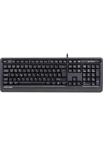 A4 Tech Fstyler FK10 USB Kablolu Türkçe Q Multimedya Klavye - Gri/Siyah
