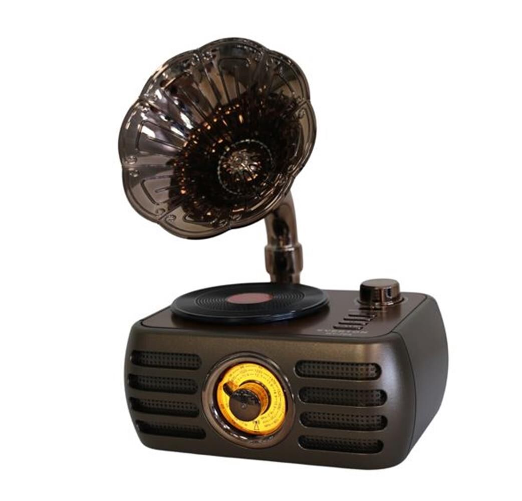 Everton RT-704 Gramofon Tasarımlı Bluetooth / FM / USB / TF / AUX Şarjlı Nostaljik Radyo