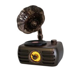 Everton RT-704 Gramofon Tasarımlı Bluetooth / FM / USB / TF / AUX Şarjlı Nostaljik Radyo