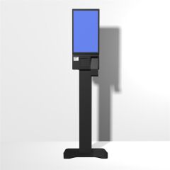 TIWOX K-2150B 21.5'' Dokunmatik Kiosk – Intel Core i7 5. Nesil, 16GB RAM, 256GB SSD, 80mm Fiş Yazıcı, 2D Barkod Okuyucu, FHD Ekran, Wi-Fi, Siyah Ayaklı