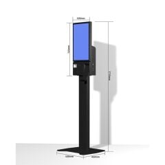 TIWOX K-2150B 21.5'' Dokunmatik Kiosk – Intel Core i7 5. Nesil, 16GB RAM, 256GB SSD, 80mm Fiş Yazıcı, 2D Barkod Okuyucu, FHD Ekran, Wi-Fi, Siyah Ayaklı