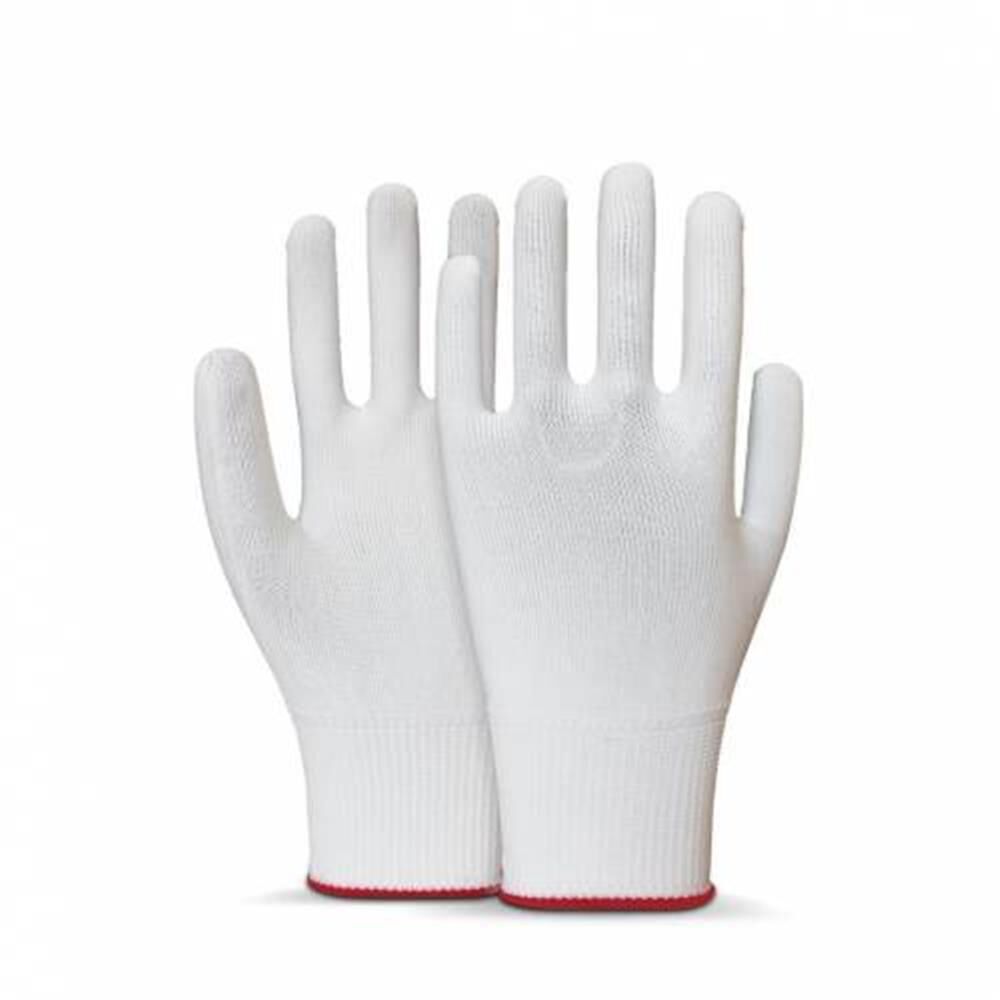 Beybi No:10 Polyester Örgülü Beyaz Kasiyer İş Eldiveni (10'lu Paket)
