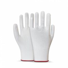 Beybi No:10 Polyester Örgülü Beyaz Kasiyer İş Eldiveni (10'lu Paket)