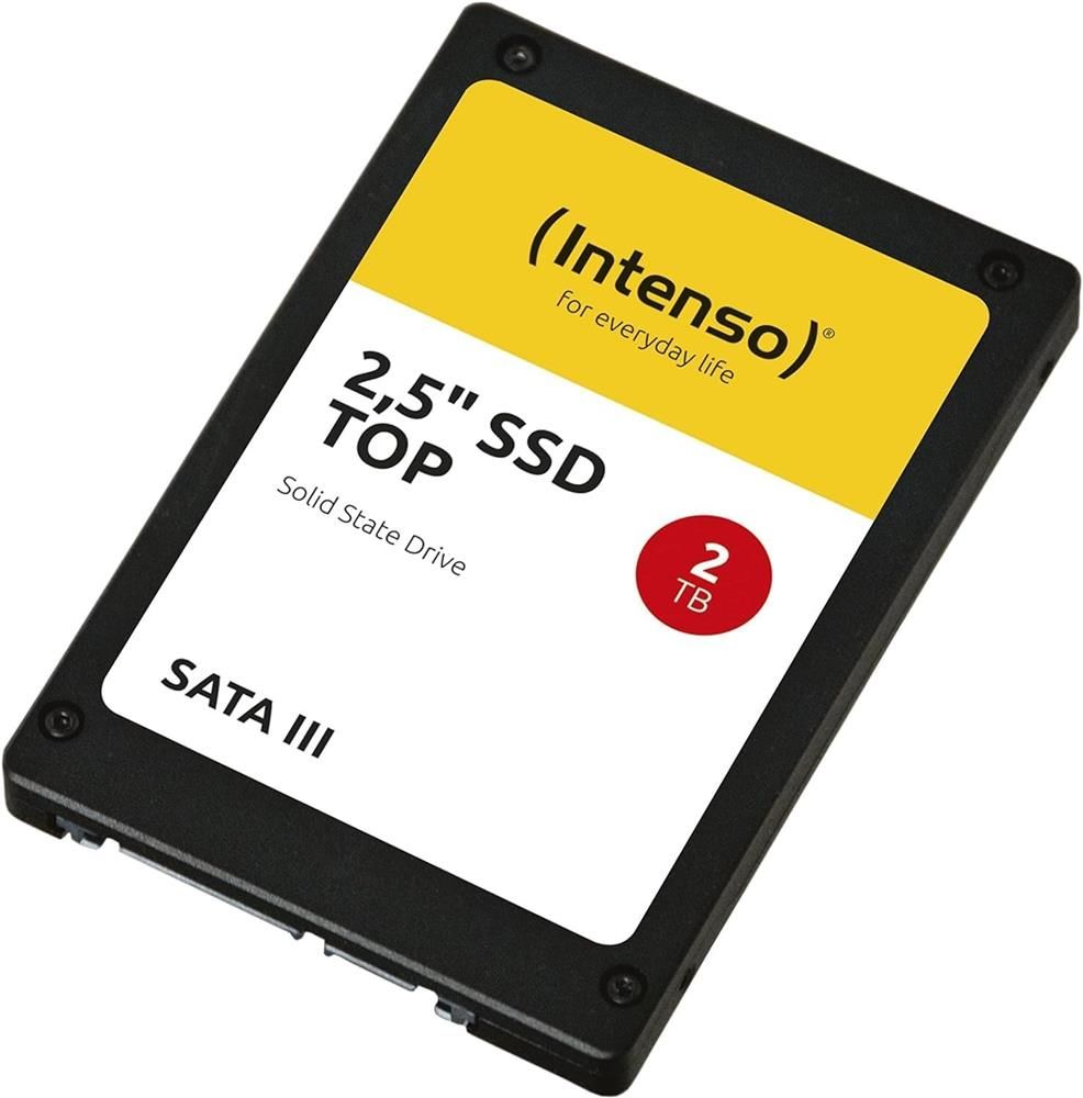 Intenso 2 TB 2.5″ SATA III Top 3812470 SSD – 550 MB/s Okuma, 500 MB/s Yazma, 2 TB Kapasiteli, Sıra Dışı Hız, Şık Siyah Kasada