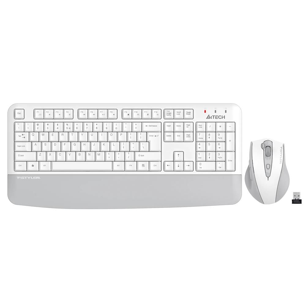 A4 Tech Fstyler FG2500S Beyaz Plus 2.4GHz Kablosuz Multimedya Klavye & 2000 DPI Optik Mouse Set - Türkçe Q