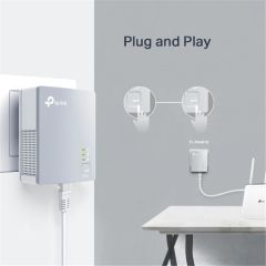 TP‑Link TL‑PA4010KIT AV600 Nano Powerline Adaptör Başlangıç Kiti 600 Mbps 1×10/100 Mbps RJ‑45, Çift EU/UK/US Priz Tipi, 300 Metre Menzil, 128‑bit AES, Otomatik Güç Tasarrufu