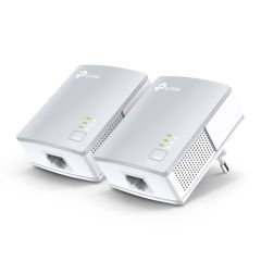 TP‑Link TL‑PA4010KIT AV600 Nano Powerline Adaptör Başlangıç Kiti 600 Mbps 1×10/100 Mbps RJ‑45, Çift EU/UK/US Priz Tipi, 300 Metre Menzil, 128‑bit AES, Otomatik Güç Tasarrufu