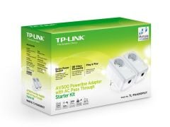 Tp‑Link TL‑PA4010P KIT AV600 Nano Powerline Adaptör (Passthrough Prizli)
