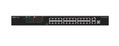 Ruijie Reyee RG-ES126S-P 26-Port 10/100Mbps Smart Managed Switch (24-Port PoE+, 1-Port Gigabit RJ45, 1-Port Gigabit SFP, 370W)