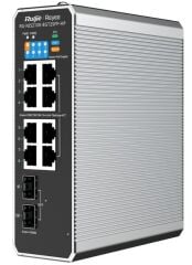 Ruijie Reyee RG-NIS2100-8GT2SFP-HP 8 Port Gigabit PoE+ 2 SFP Endüstriyel Switch