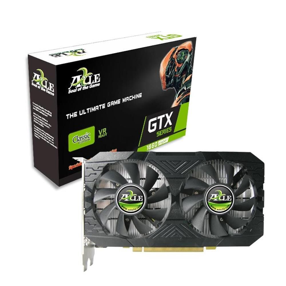Axle GeForce GTX 1660 Super Ver. 1.12 AX‑GTX1660S 6 GB GDDR6 192 bit Turing CUDA 1408 DX12 Gaming Ekran Kartı