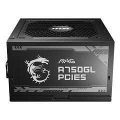 MSI MAG A750GL PCIE5 750W 80+ GOLD POWER SUPPLY