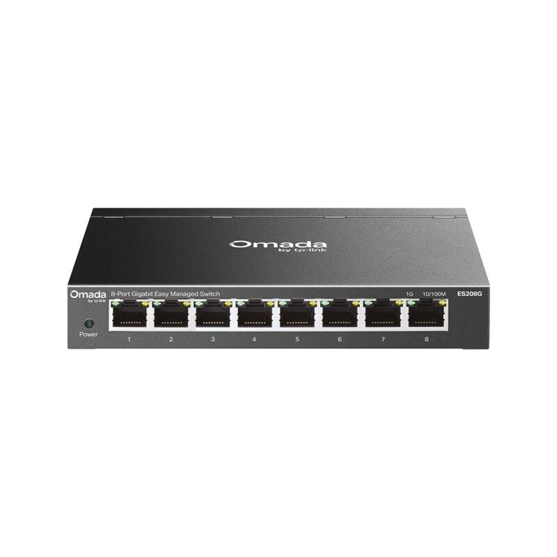 TP-LINK OMADA ES208G 8 PORT GIGABIT YONETİLEBİLİR METAL KASA SWITCH