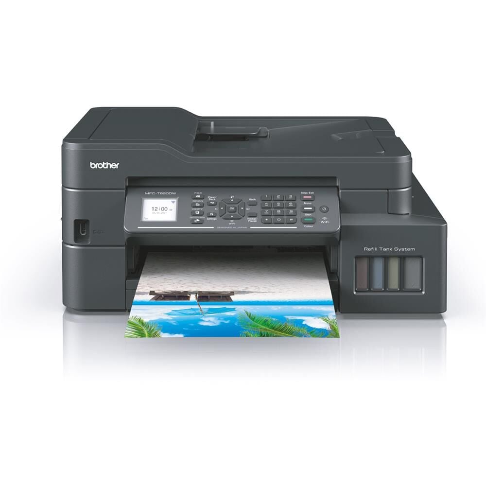 Brother MFC-T930DW Wi-Fi Renkli Mürekkep Tanklı Yazıcı, Tarayıcı, Fotokopi ve Faks Fonksiyonlu 17İPM A4