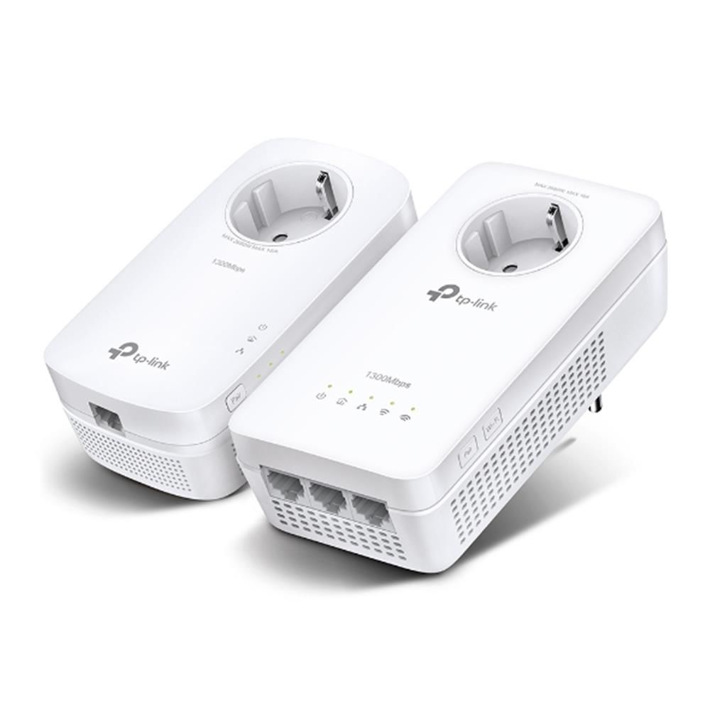 Tp‑Link TL‑WPA8631P KIT AV1300 Gigabit Passthrough Powerline + AC1200 Wi‑Fi Extender