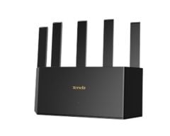 Tenda TE6L Pro BE5100 Dual‑Band Wi‑Fi 7 Router 2.4 GHz 688 Mbps + 5 GHz 4323 Mbps, 1 × 2.5 Gbps WAN/LAN + 3 × 1 Gbps LAN Port, 5 Yüksek Kazançlı Anten, 512 MB RAM, Vertikal Tasarım