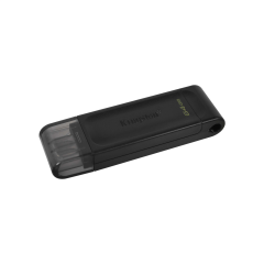 KINGSTON 64GB USB3.2 Gen 1 DataTraveler 70 Type-C Siyah (DT70/64GB)