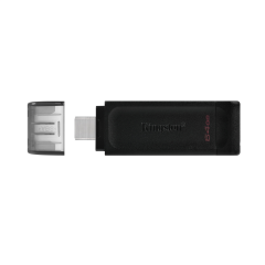 KINGSTON 64GB USB3.2 Gen 1 DataTraveler 70 Type-C Siyah (DT70/64GB)