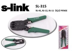 S-LINK SL-315  RJ-45/RJ-12/RJ-11 Üçlü Pense