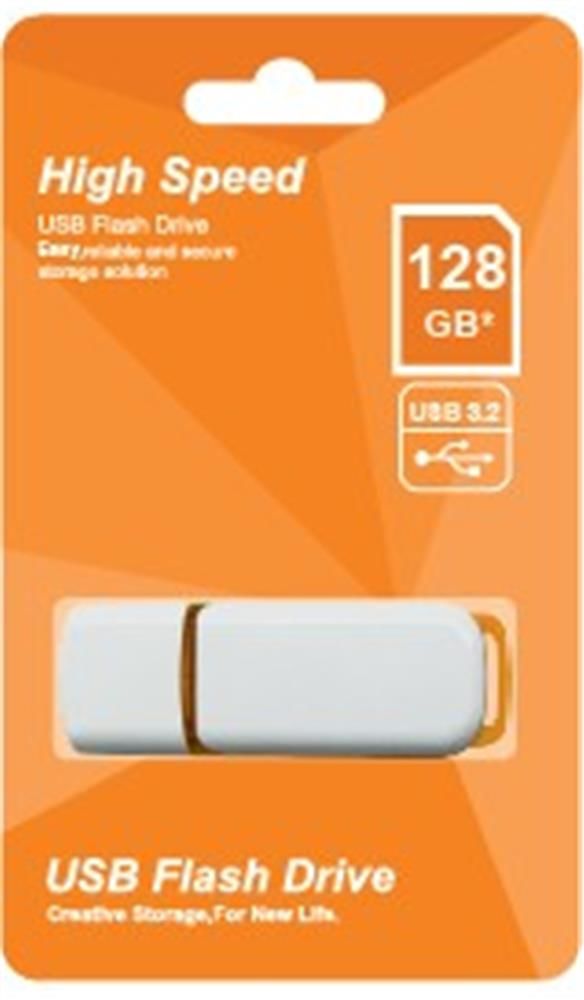 Elba 128GB USB 3.2 Flash Bellek Beyaz-Turuncu