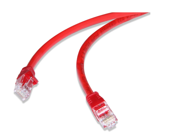 Flaxes FNK-601K CAT6 UTP Patch Kablo 1 Metre 24AWG Kırmızı