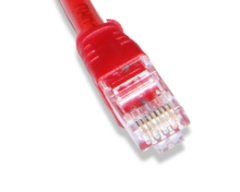 Flaxes FNK-601K CAT6 UTP Patch Kablo 1 Metre 24AWG Kırmızı