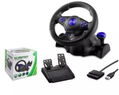 Hadron VW-9803 Oyun Direksiyon Seti 3in1 PS3-PS2-PC Güçlü Titreşim
