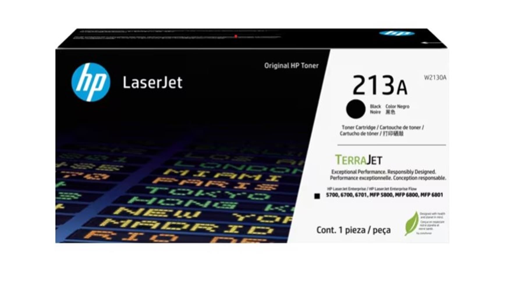 HP 213A Black (Siyah) Orijinal Lazer Toner - LaserJet Enterprise M554 / M555 / M578 (W2130A)