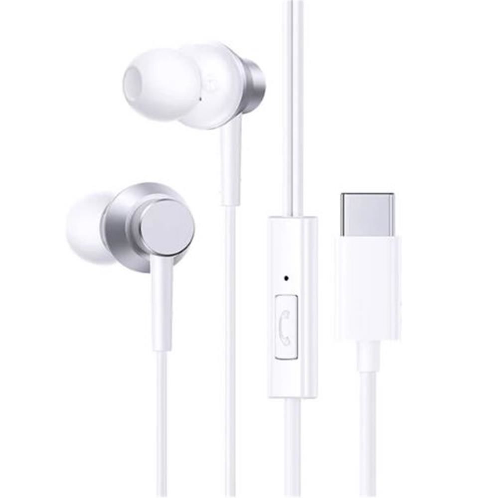 Baseus Encok CZ11 USB-C Mikrofonlu Kablolu Kulak İçi Kulaklık - Beyaz (A00164300213-Z1)