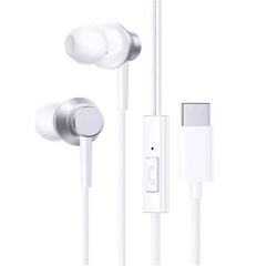 Baseus Encok CZ11 USB-C Mikrofonlu Kablolu Kulak İçi Kulaklık - Beyaz (A00164300213-Z1)