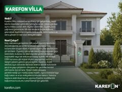 KAREFON Villar için   Son Teknoloji Diafon Sistemi