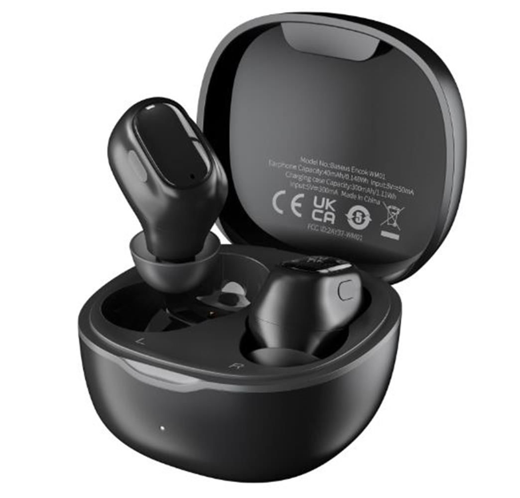Baseus Encok WM01 True Wireless Bluetooth Kulak İçi Kulaklık - Siyah (NGTW370001)
