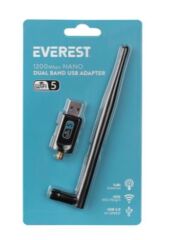 Everest EWN-AC1200 2T2R 1200Mbps 2.4GHz-5GHz Wifi USB3.0 Kablosuz Adaptör