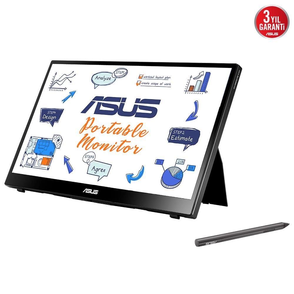 Asus 14'' MB14AHD ZenScreen Ink 5ms 60Hz Full HD IPS Taşınabilir Monitör