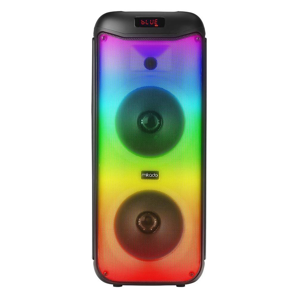 Mikado MD-40KP 40W BT TWS FM RGB Işıklı Kablosuz Mikrofonlu Toplantı-Parti Kule Hoparlör