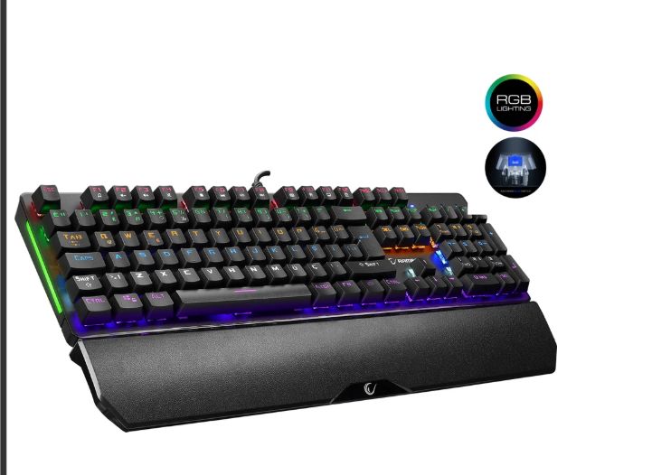 Rampage KB-R86 Umbra Siyah USB Rainbow Aydınlatmalı Blue Switch Mekanik Gaming Oyuncu Klavyesi