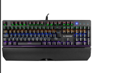 Rampage KB-R86 Umbra Siyah USB Rainbow Aydınlatmalı Blue Switch Mekanik Gaming Oyuncu Klavyesi