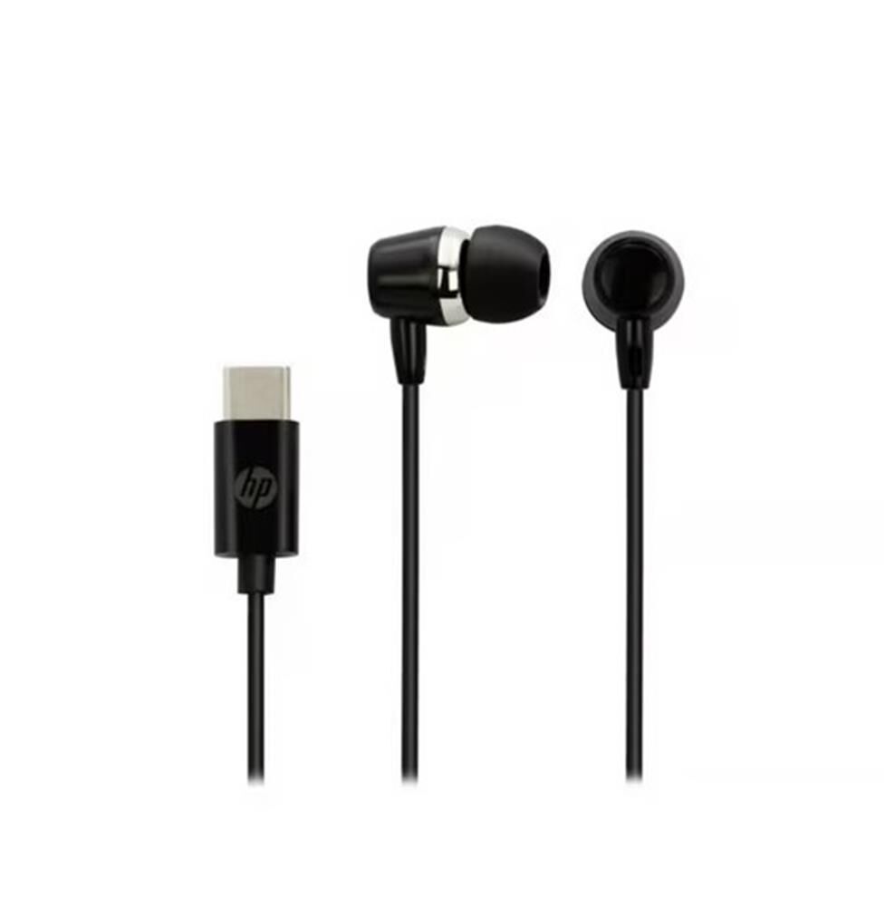 HP DHE-7000C-BK USB-C (Type-C) Konnektörlü Mikrofonlu Kablolu Kulak İçi Kulaklık - Siyah