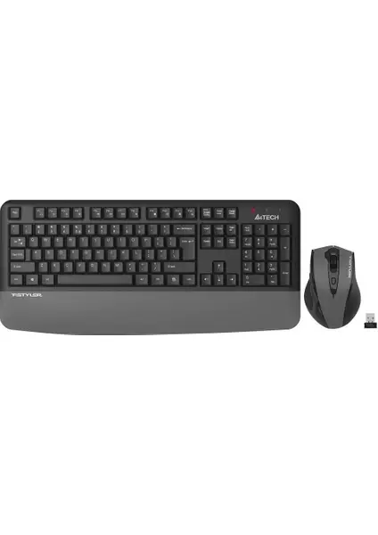 A4 Tech Fstyler FG2500S Plus 2.4GHz Kablosuz Gri Q Türkçe Multimedya Klavye Mouse Set