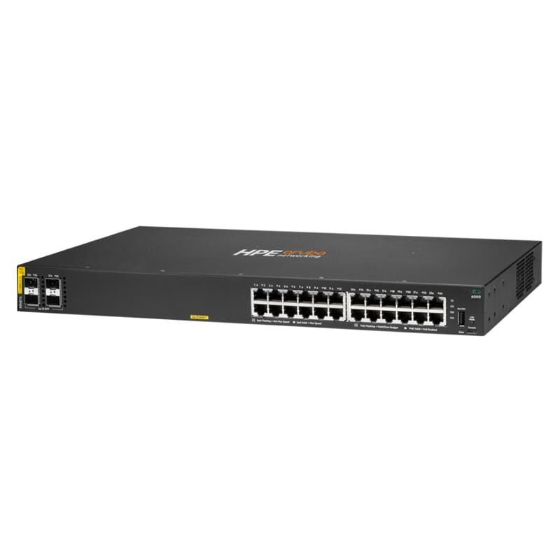 HPE R8N87A 6000 24 Port Gigabit + 4x1Gb SFP Yönetilebilir 370W PoE Rackmount Switch