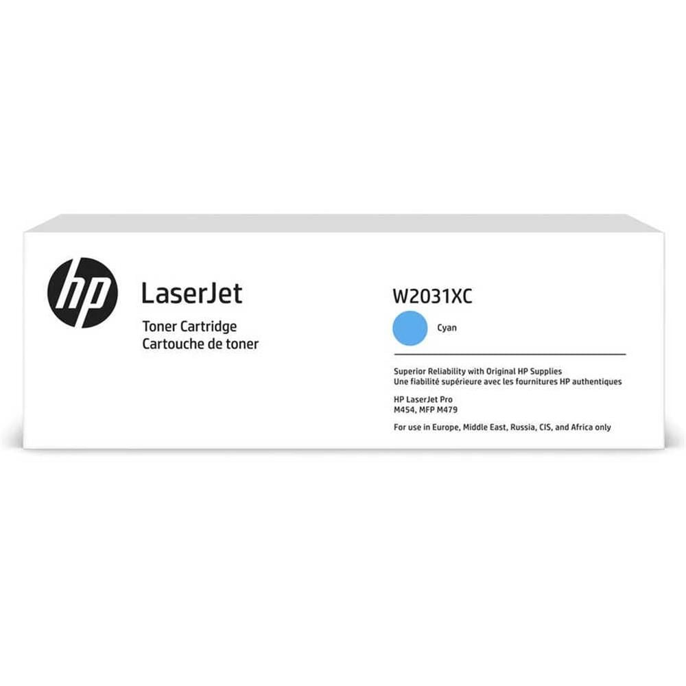 HP 415X (W2031XC) LaserJet Orijinal Yüksek Kapasiteli Sözleşmeli Mavi (Cyan) Toner